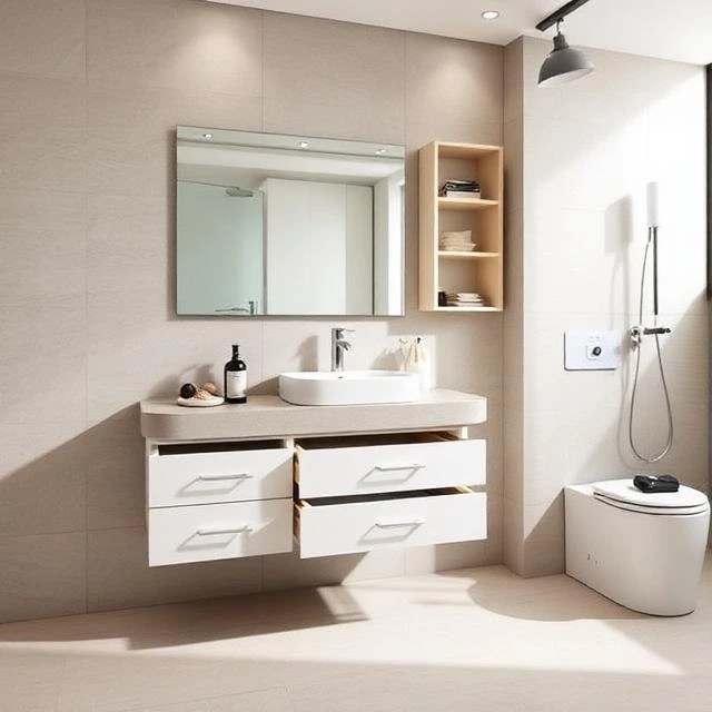 Contemporary Vanity Units and Storage Solutions