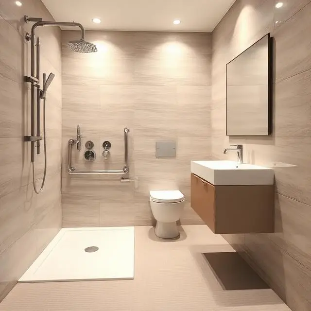 Modern Accessible Bathroom Design Dublin